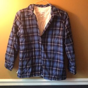 L.L. Bean fleece-lined flannel